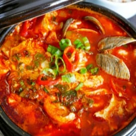 Kimchi Seafood Soup.
