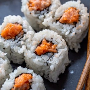 Spicy Yellowtail Roll.