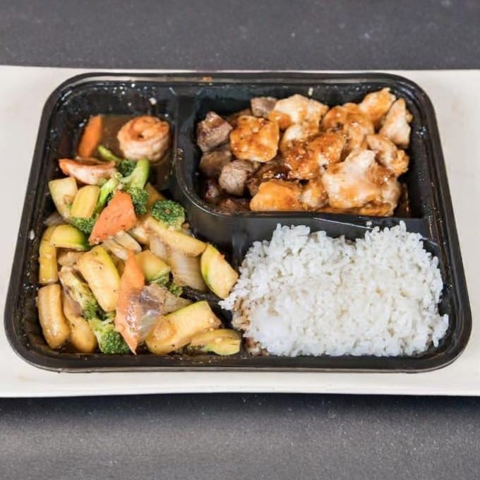 Hibachi Angus Steak and Chicken Combo.